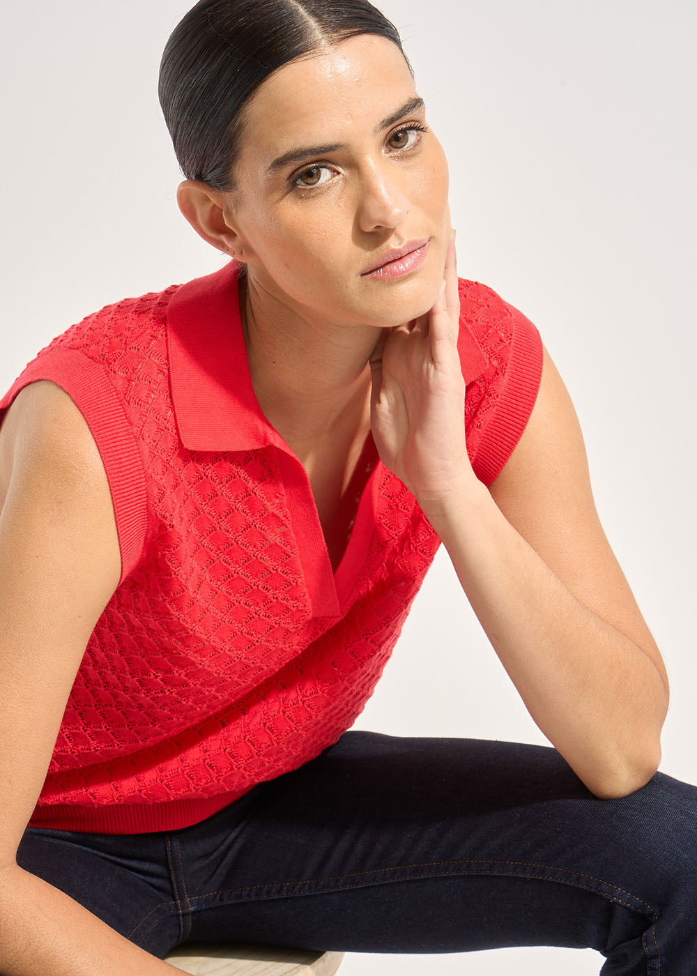 MERRY Polo sans manches en coton - 4 - Sud Express - Sud Express