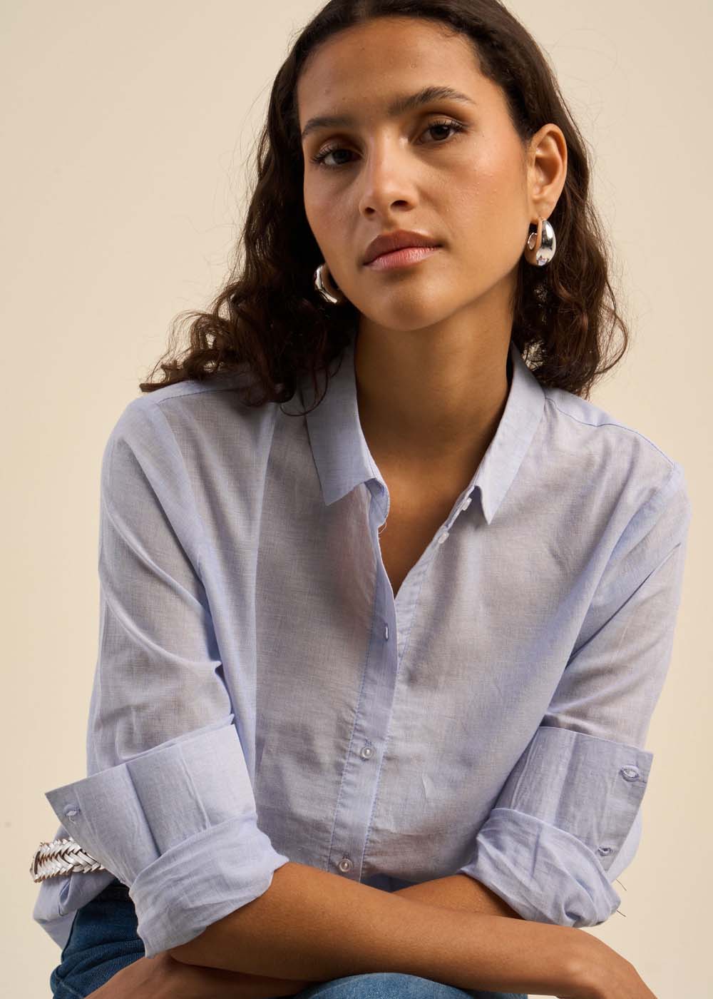 Chemise fluide à col classique - Sud Express - 7 - Sud Express