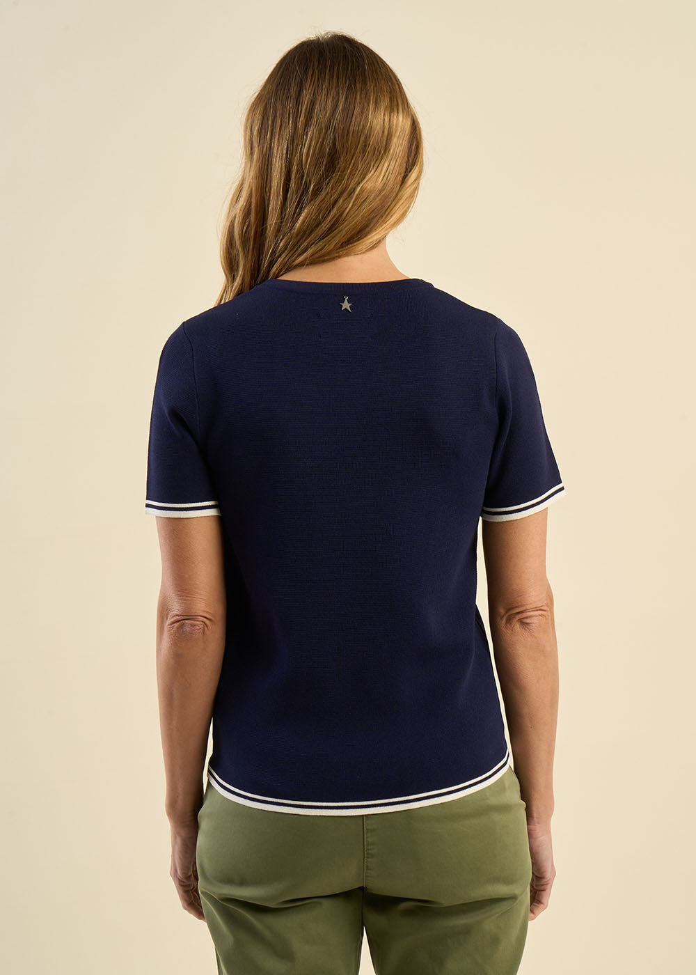 Pull à manches courtes et à rayures sportives - Sud Express - 3 - Sud Express