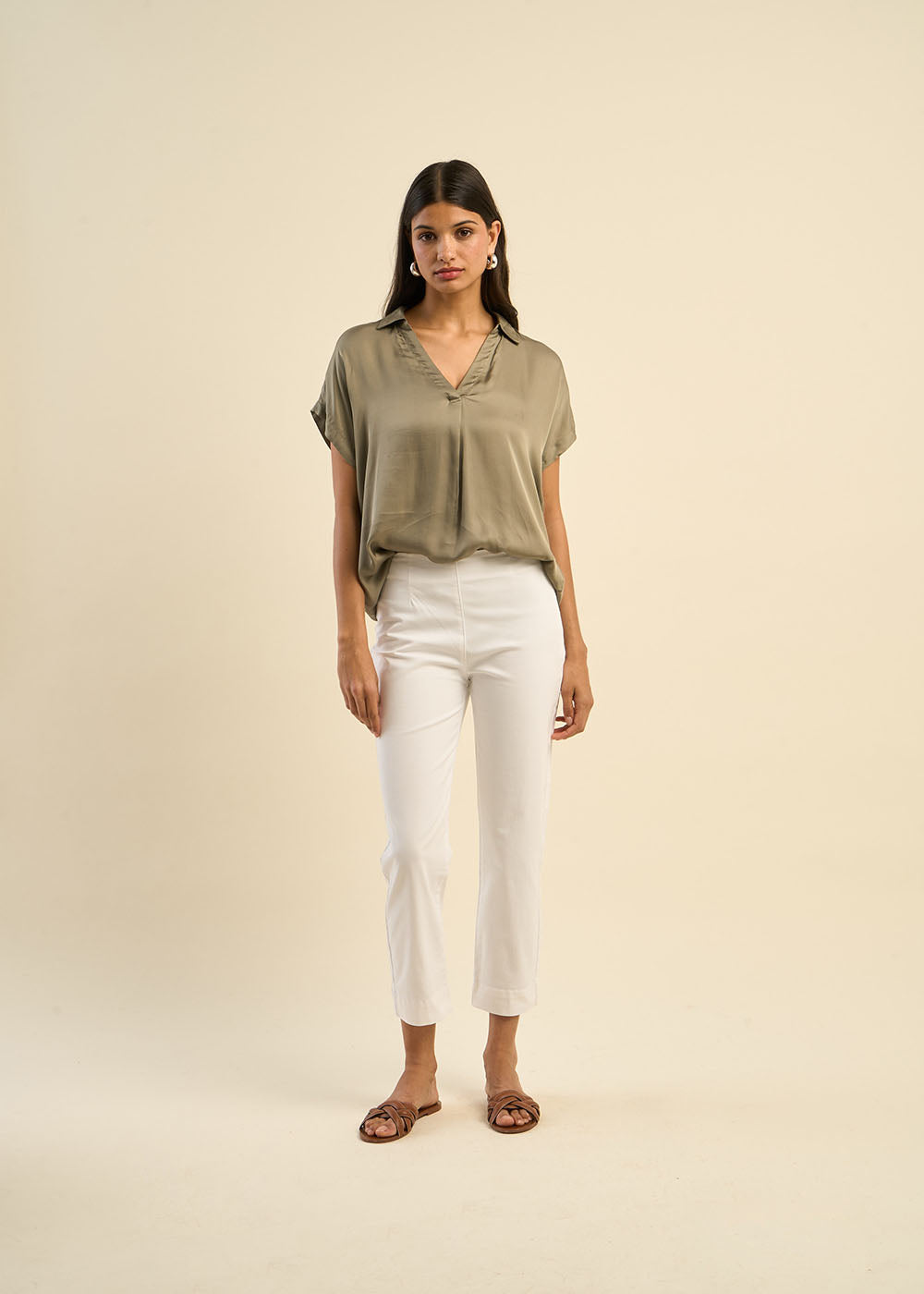 PESILY Pantalon 7/8ème à pinces - 1 - Sud Express - Sud Express