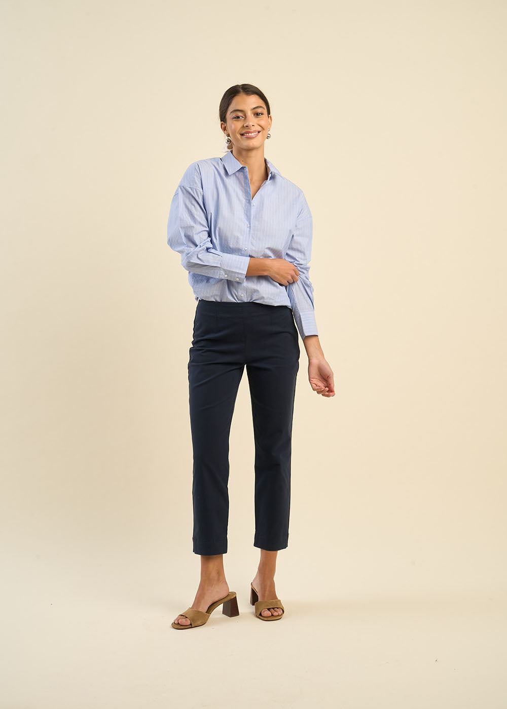 PESILY Pantalon 7/8ème à pinces - 1 - Sud Express - Sud Express