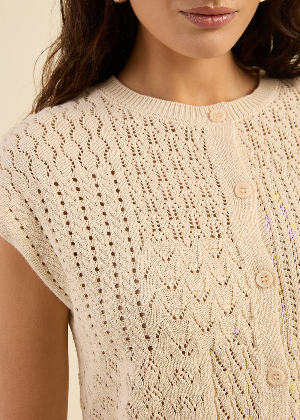 GIMY Gilet en crochet fantaisie - 2 - Sud Express - Sud Express