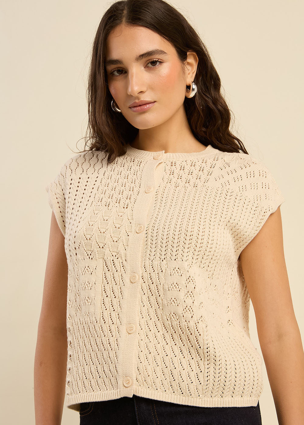 Gilet en crochet fantaisie - Sud Express - 4 - Sud Express