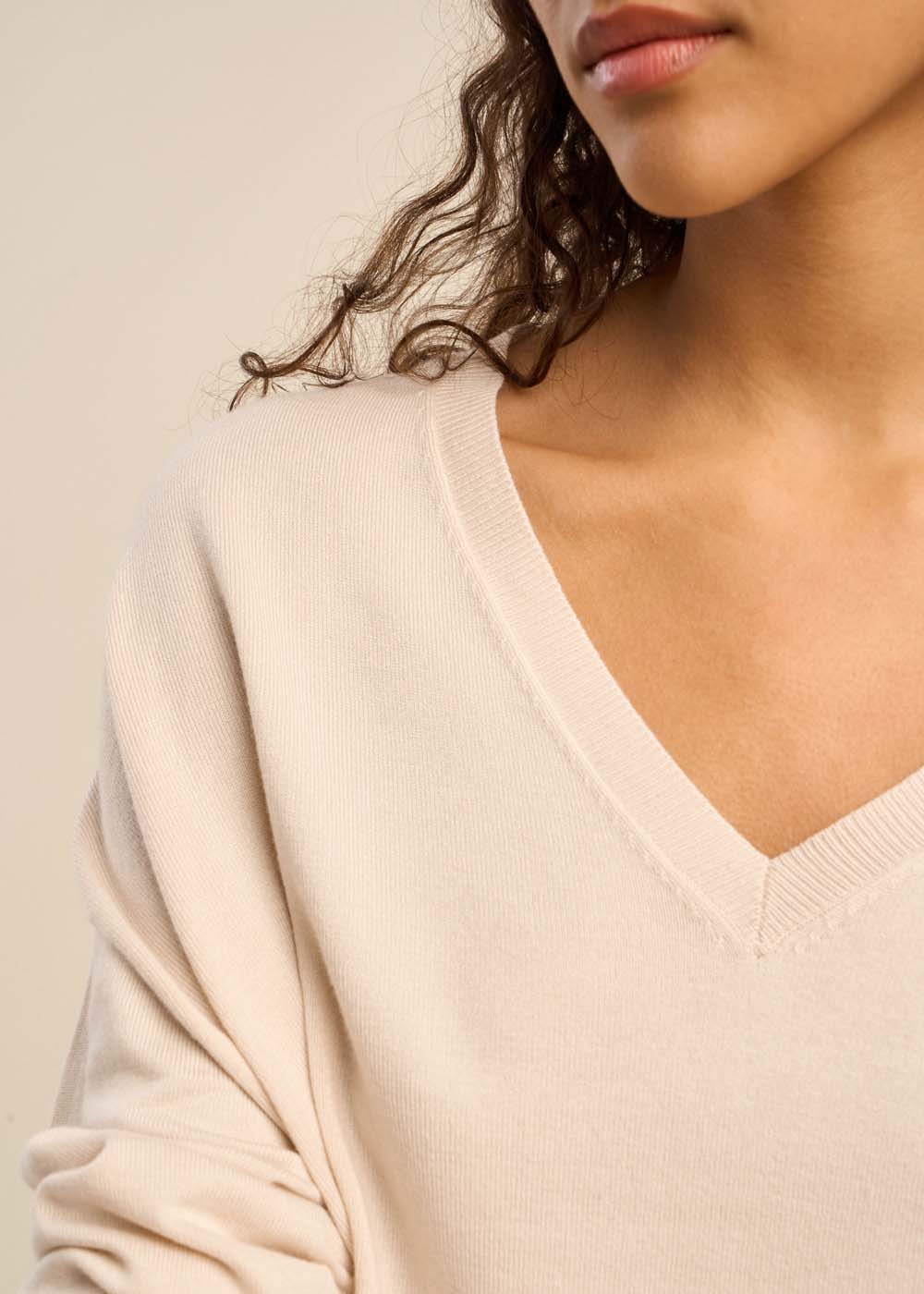 Pull maille fine col V - Sud Express - 2 - Sud Express