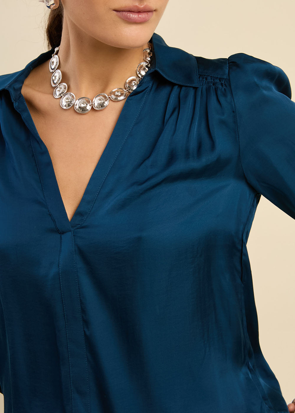 TEDY Blouse fluide à col V - 4 - Sud Express - Sud Express