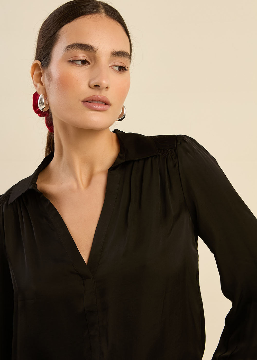 TEDY Blouse fluide à col V - 4 - Sud Express - Sud Express