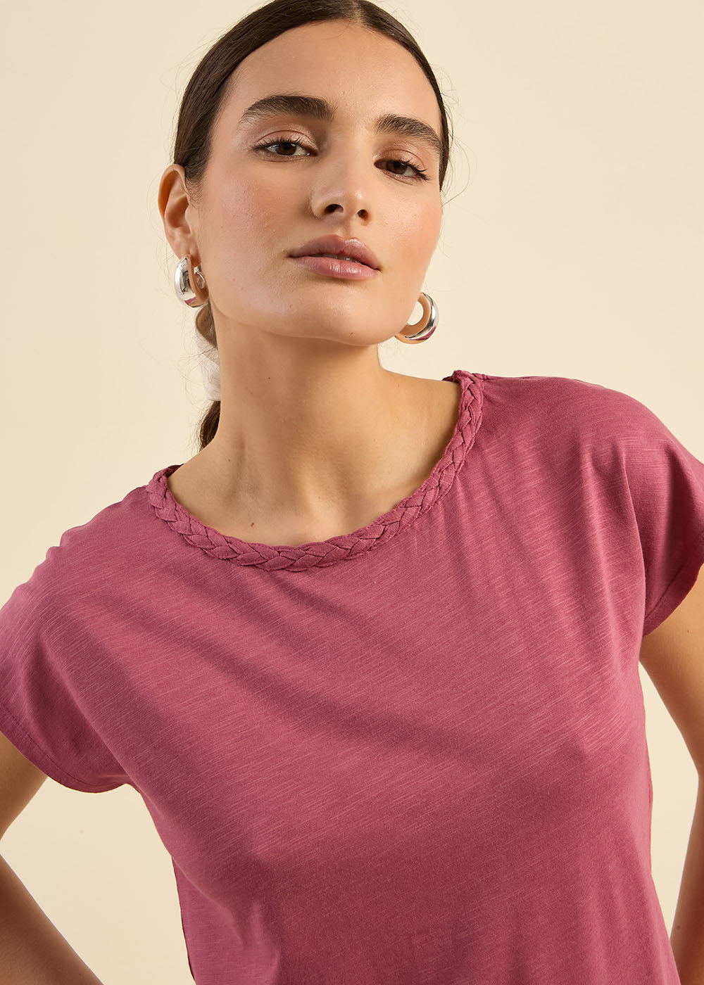 THIAMY T-shirt à col bateau brodé - 2 - Sud Express - Sud Express