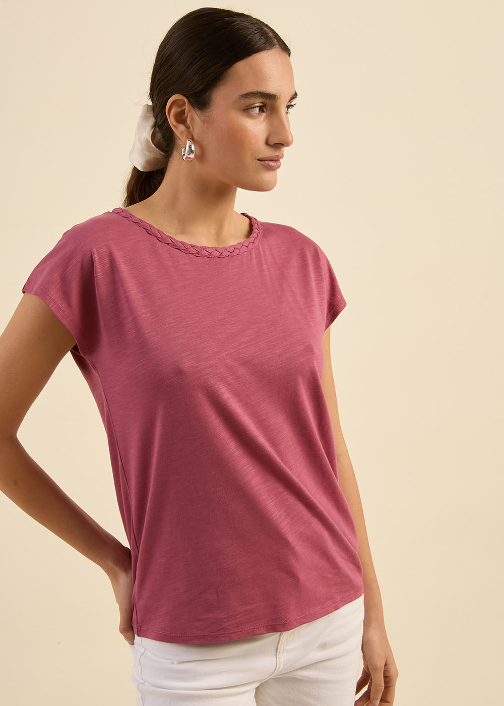 T-shirt à col bateau brodé - Sud Express - 5 - Sud Express