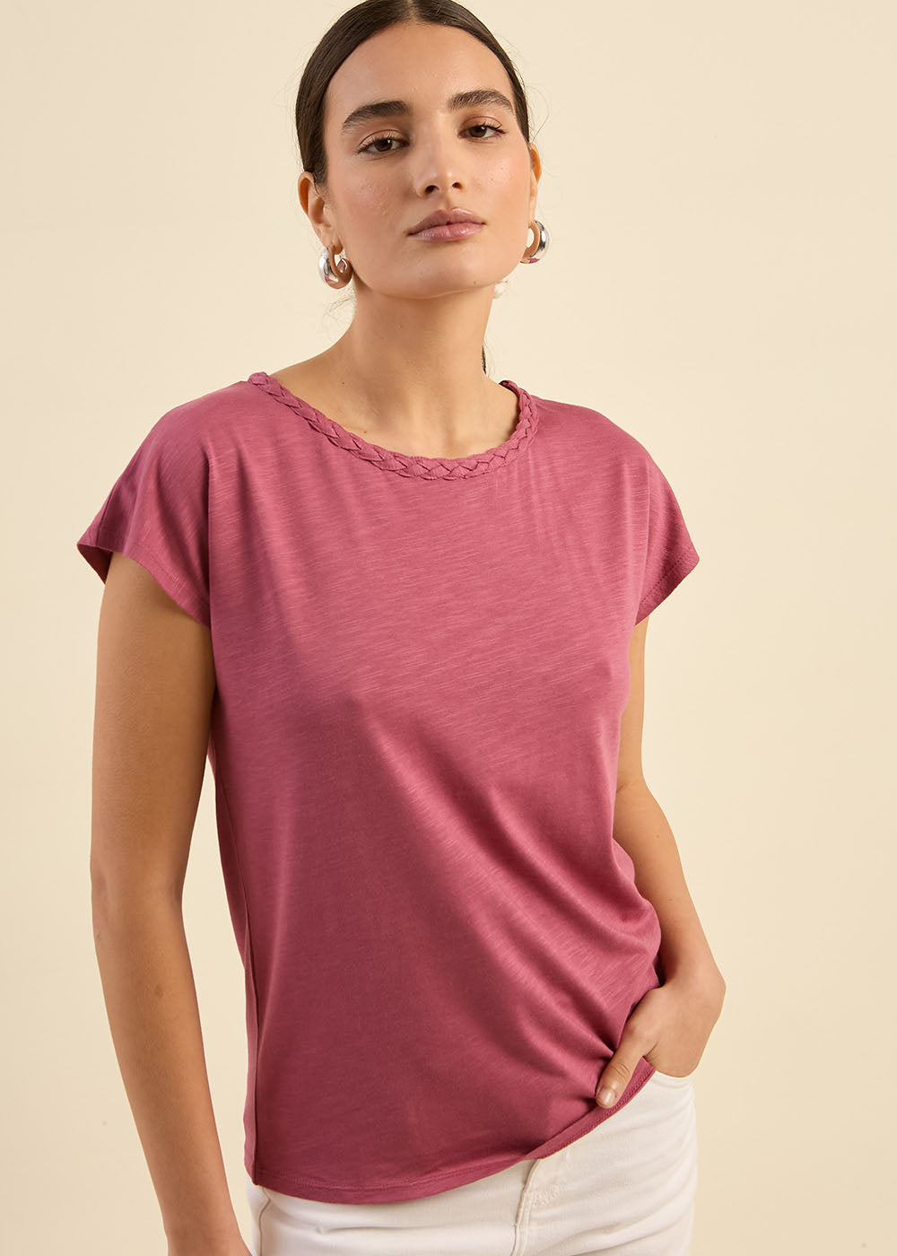 T-shirt à col bateau brodé - Sud Express - 6 - Sud Express