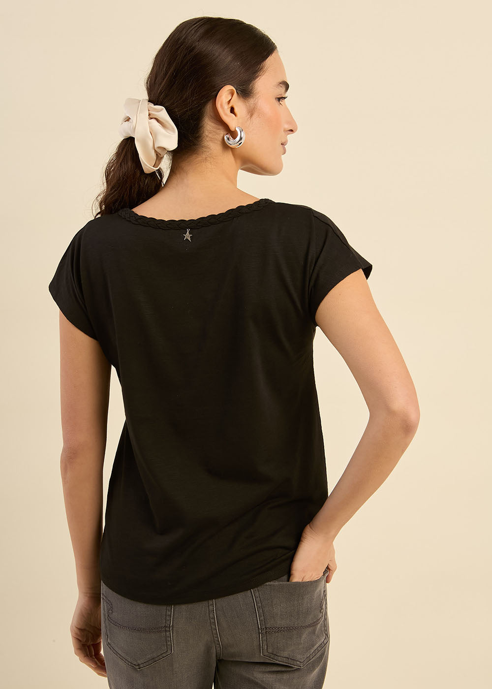 THIAMY T-shirt à col bateau brodé - 3 - Sud Express - Sud Express