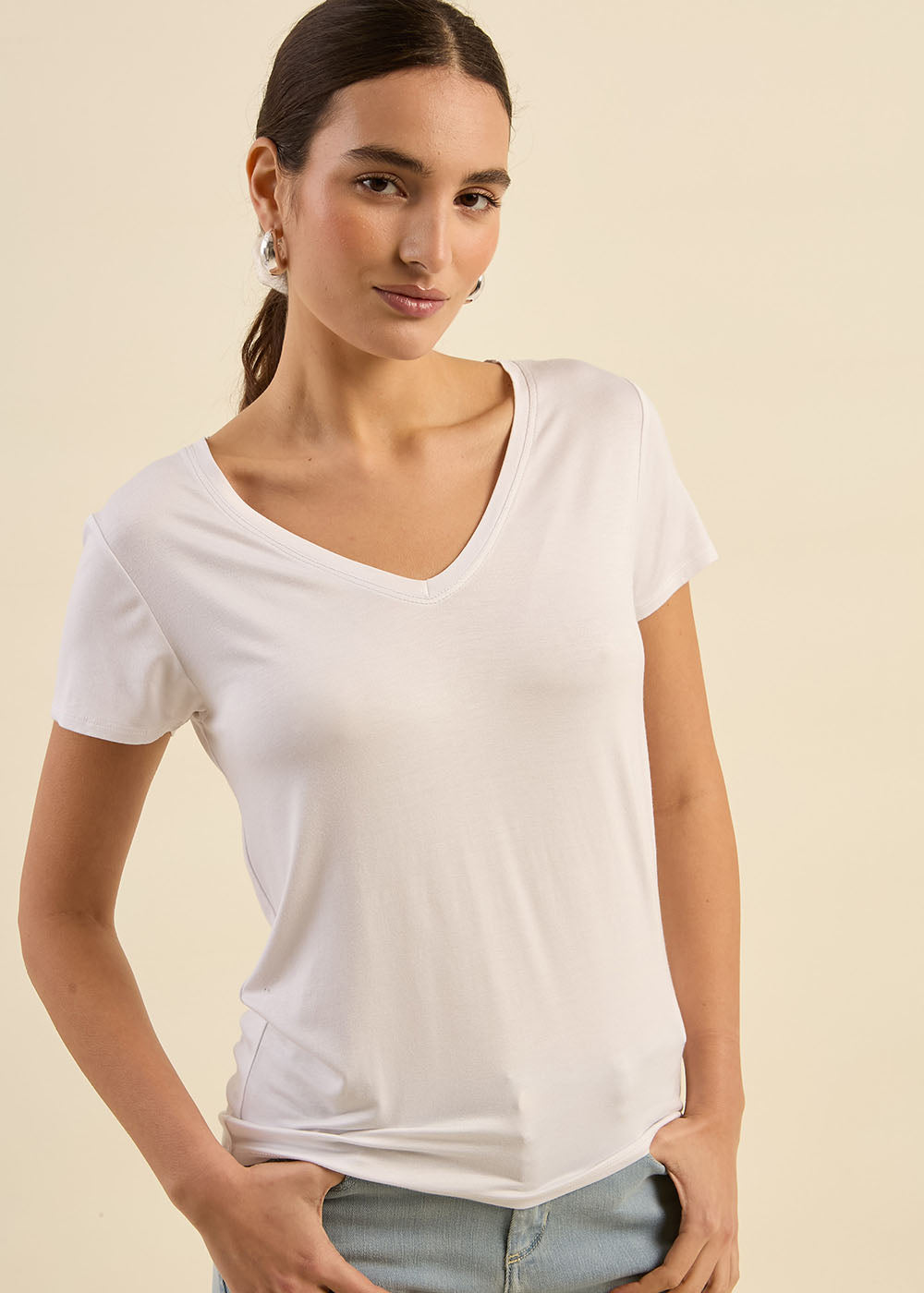 TABILY Tee-shirt col V - 1 - Sud Express - Sud Express
