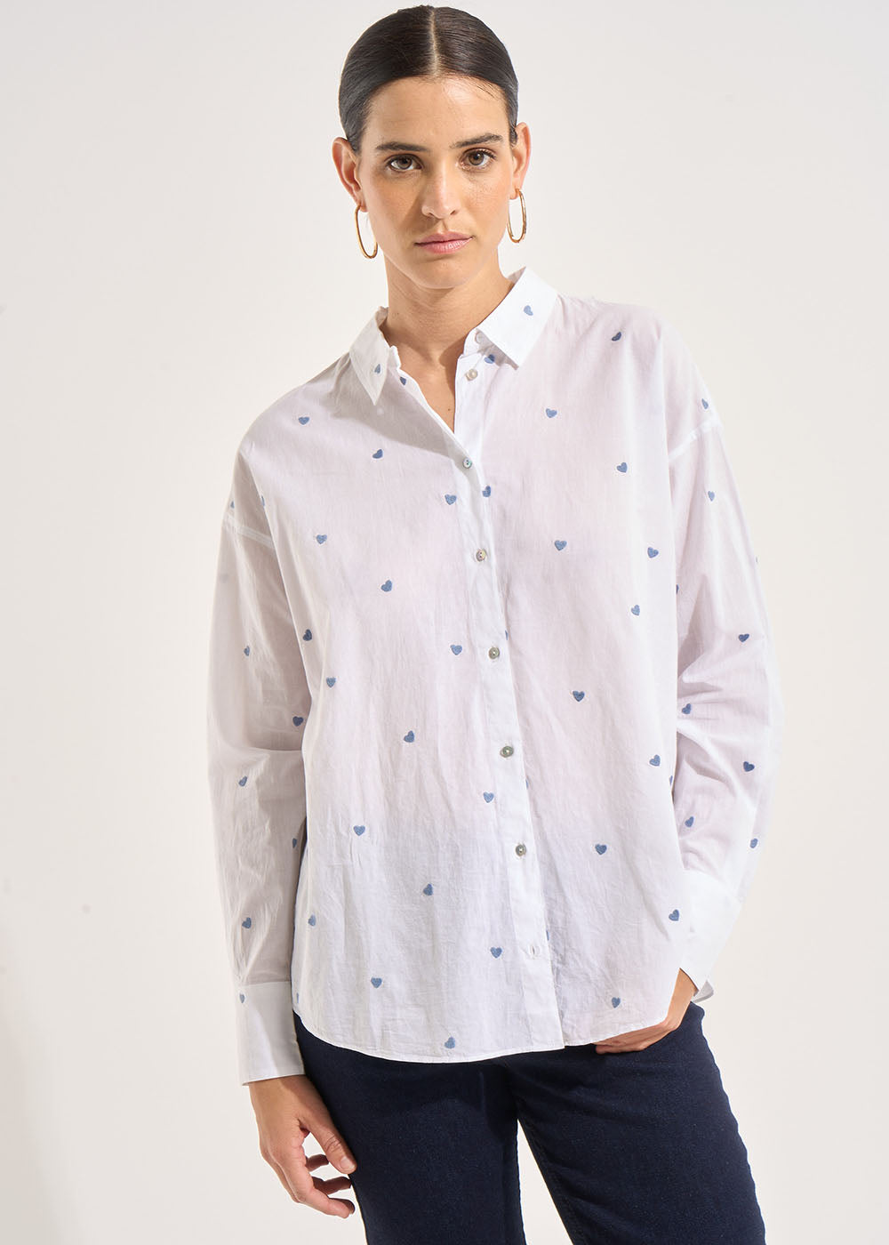 CASSIOPA Chemise motifs petits coeurs - 1 - Sud Express - Sud Express