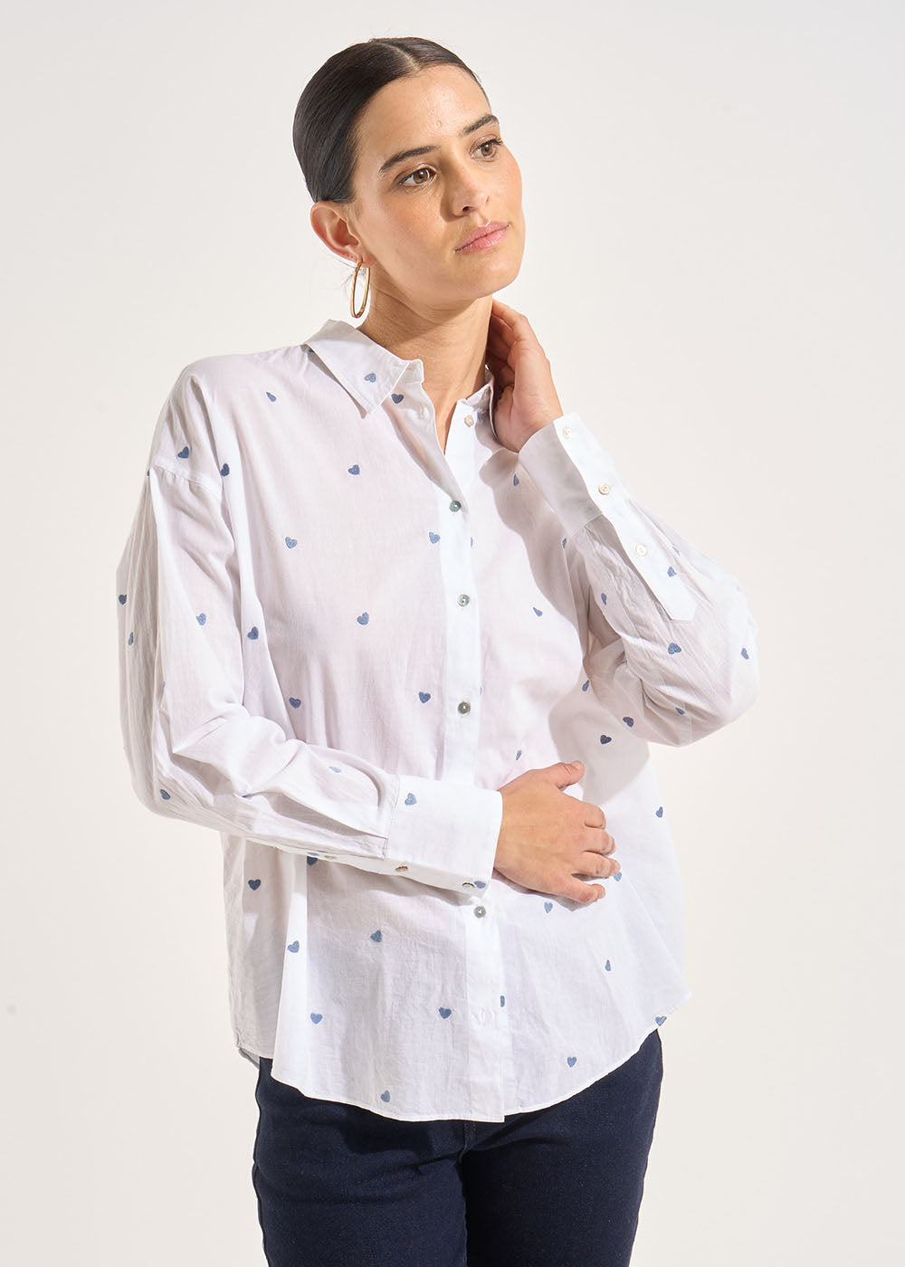 CASSIOPA Chemise motifs petits coeurs - 4 - Sud Express - Sud Express