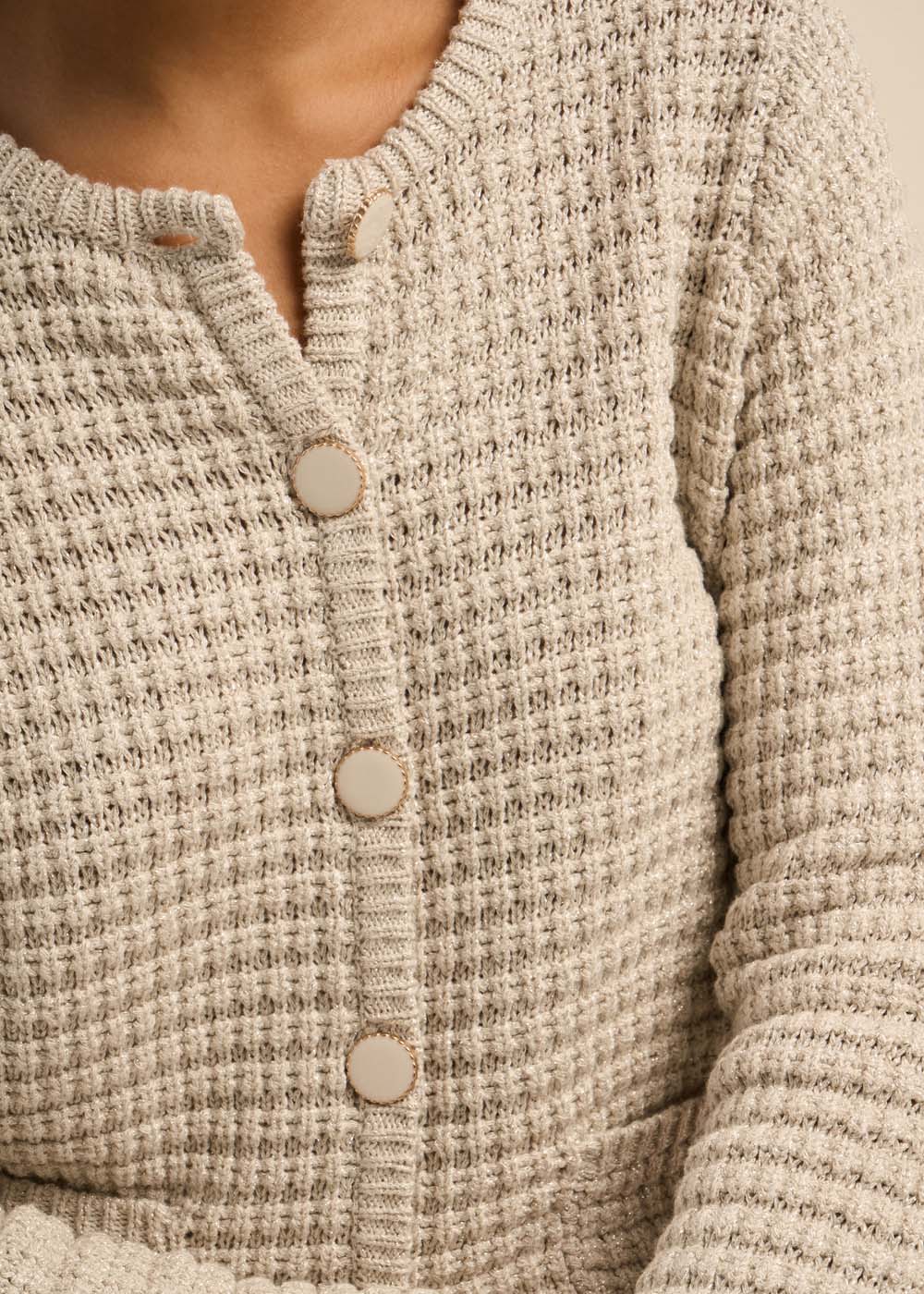 GILARYO Gilet détails boutons bijoux - 2 - Sud Express - Sud Express