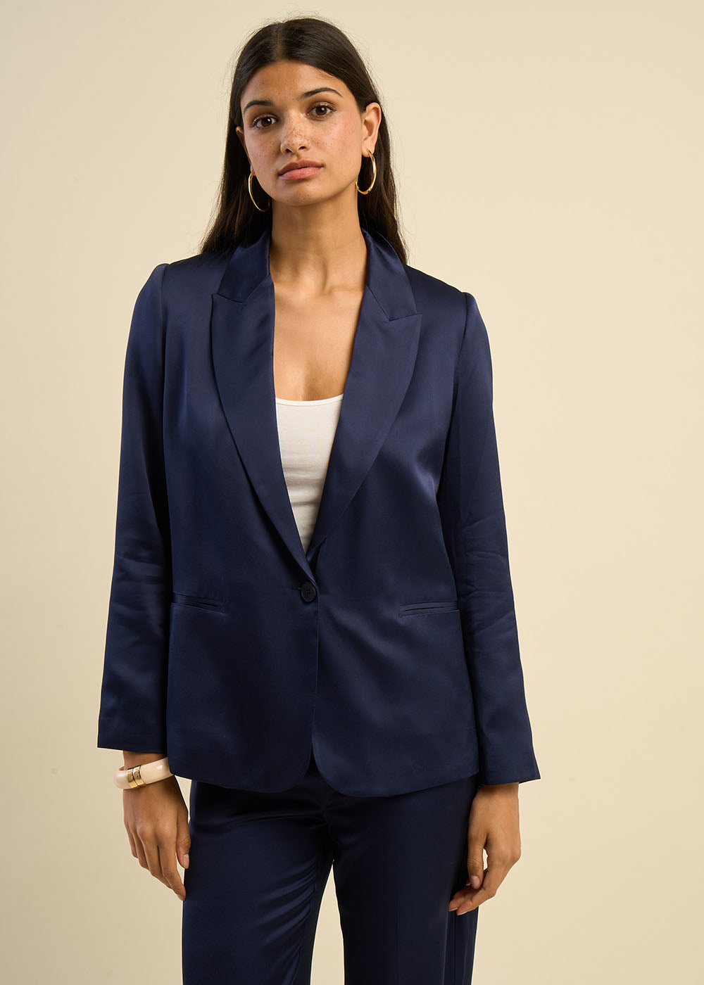 Veste de tailleur satinée - Sud Express - 5 - Sud Express