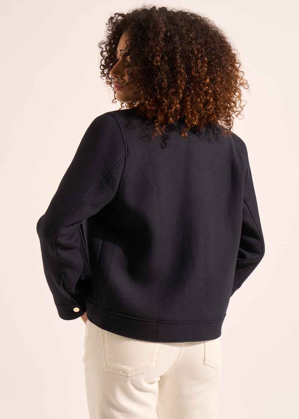 MABELO Manteau court en drap de laine - 3 - Sud Express - Sud Express