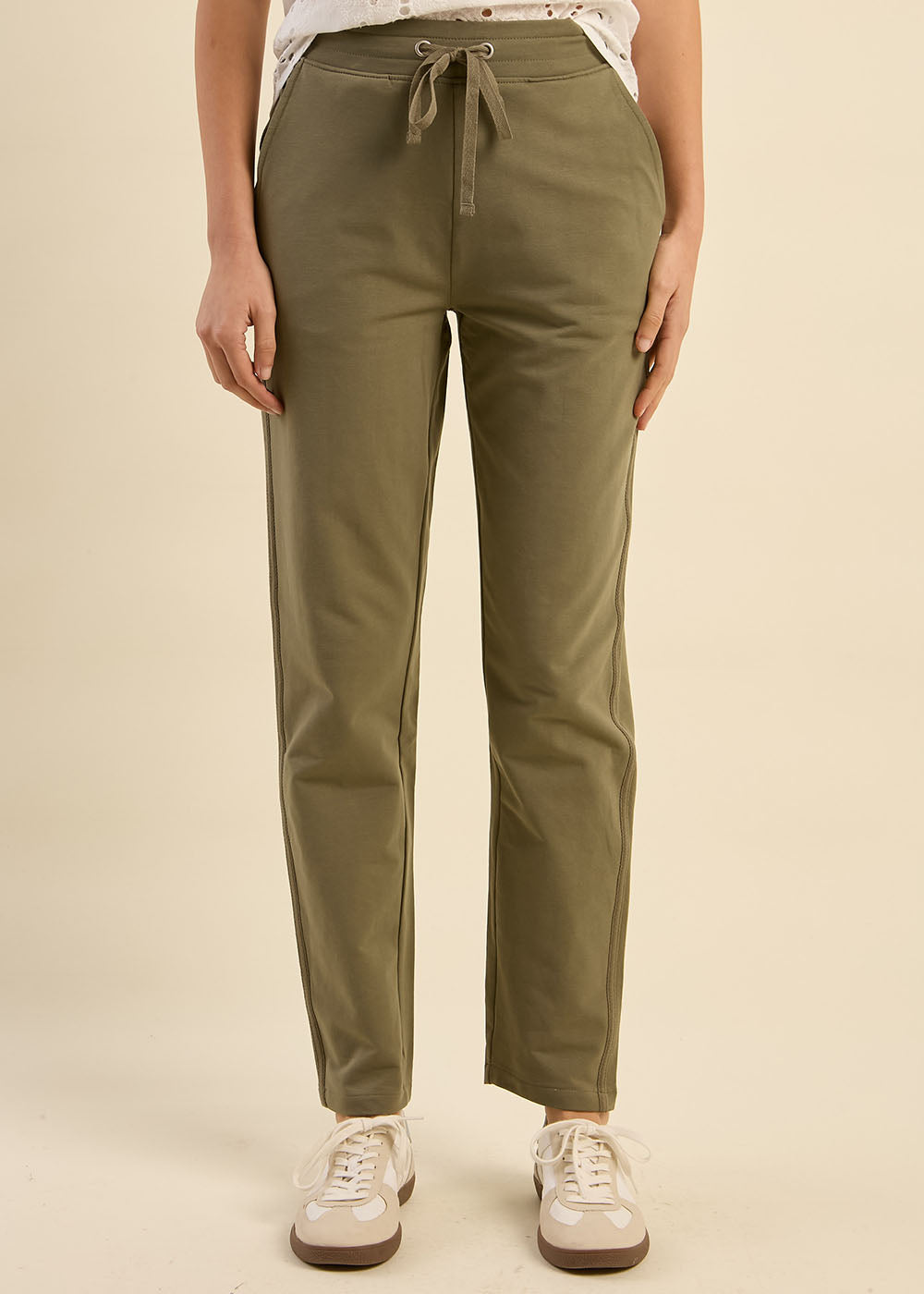 JOLENE Pantalon de jogging droit avec bande lurex - 2 - Sud Express - Sud Express