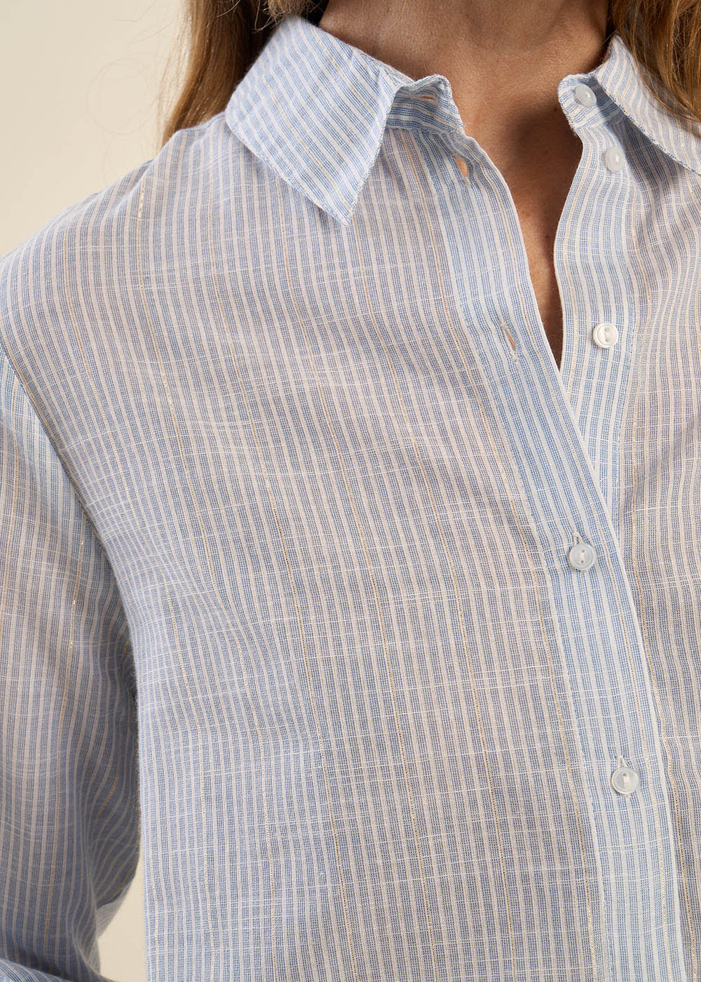 CARTALIA Chemise à rayures avec détail lurex - 4 - Sud Express - Sud Express