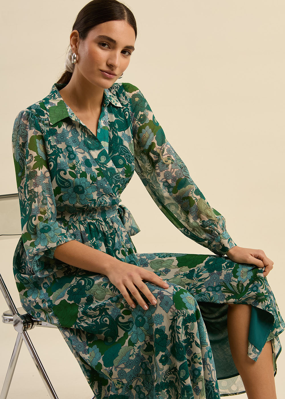 RALIYA Robe longue imprimée - 1 - Sud Express - Sud Express