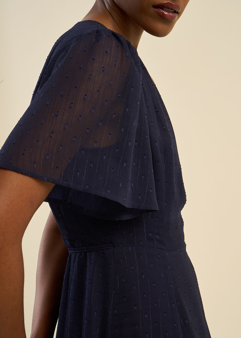 RAMILIE Robe longue manches courtes à motifs - 2 - Sud Express - Sud Express