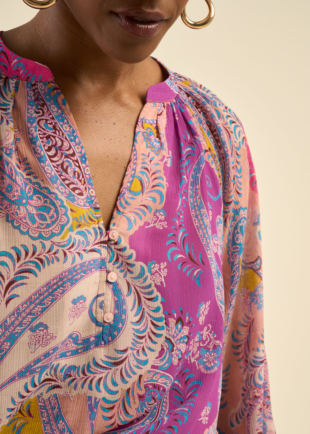 CADOMA Blouse à imprimé multicolore - 2 - Sud Express - Sud Express