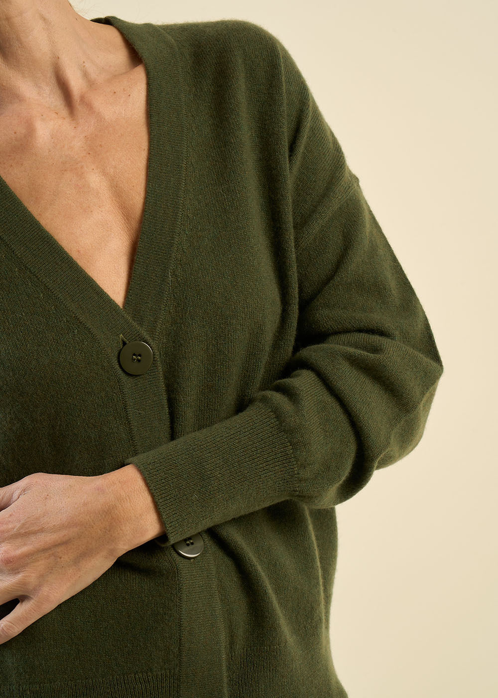 GRAMMOUY Cardigan à col en V 100% cachemire - 2 - Sud Express - Sud Express