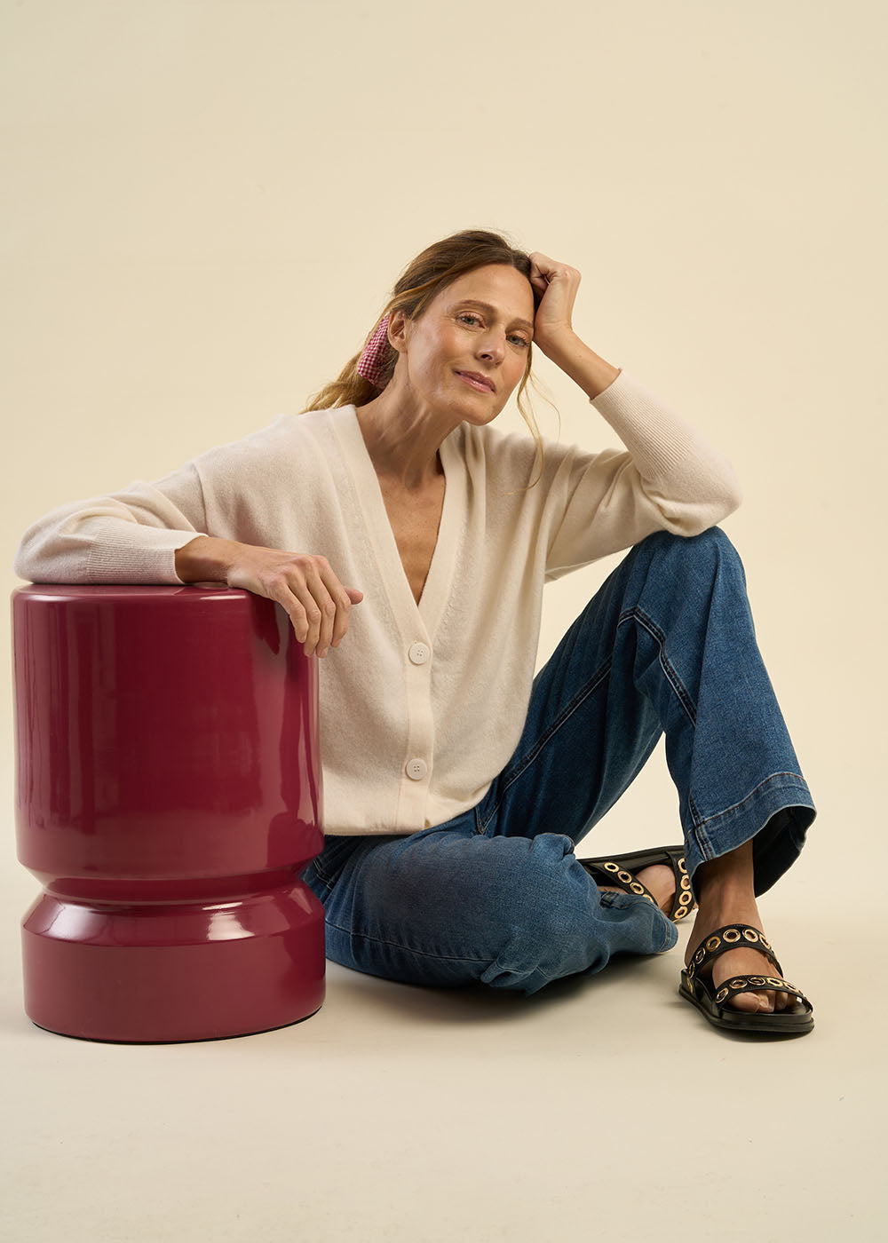 GRAMMOUY Cardigan à col en V 100% cachemire - 1 - Sud Express - Sud Express