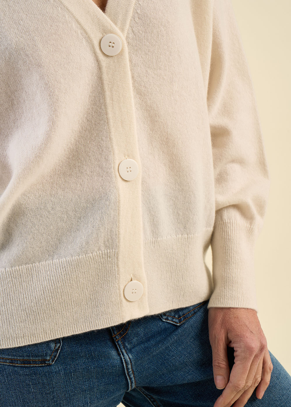 GRAMMOUY Cardigan à col en V 100% cachemire - 2 - Sud Express - Sud Express