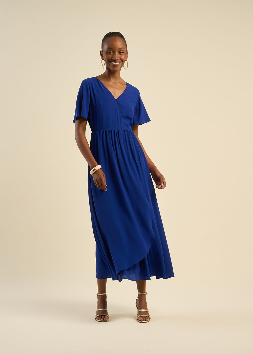 GABI Robe longue fluide à volant - 1 - Sud Express - Sud Express