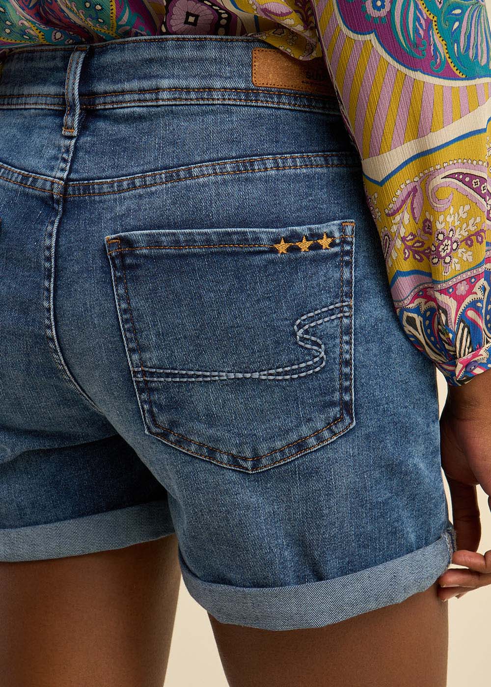 SARA Short en jean avec revers - 2 - Sud Express - Sud Express