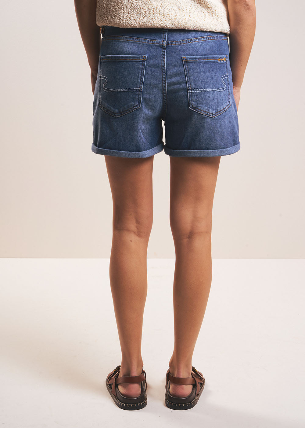 SARA Short en jean avec revers - 3 - Sud Express - Sud Express