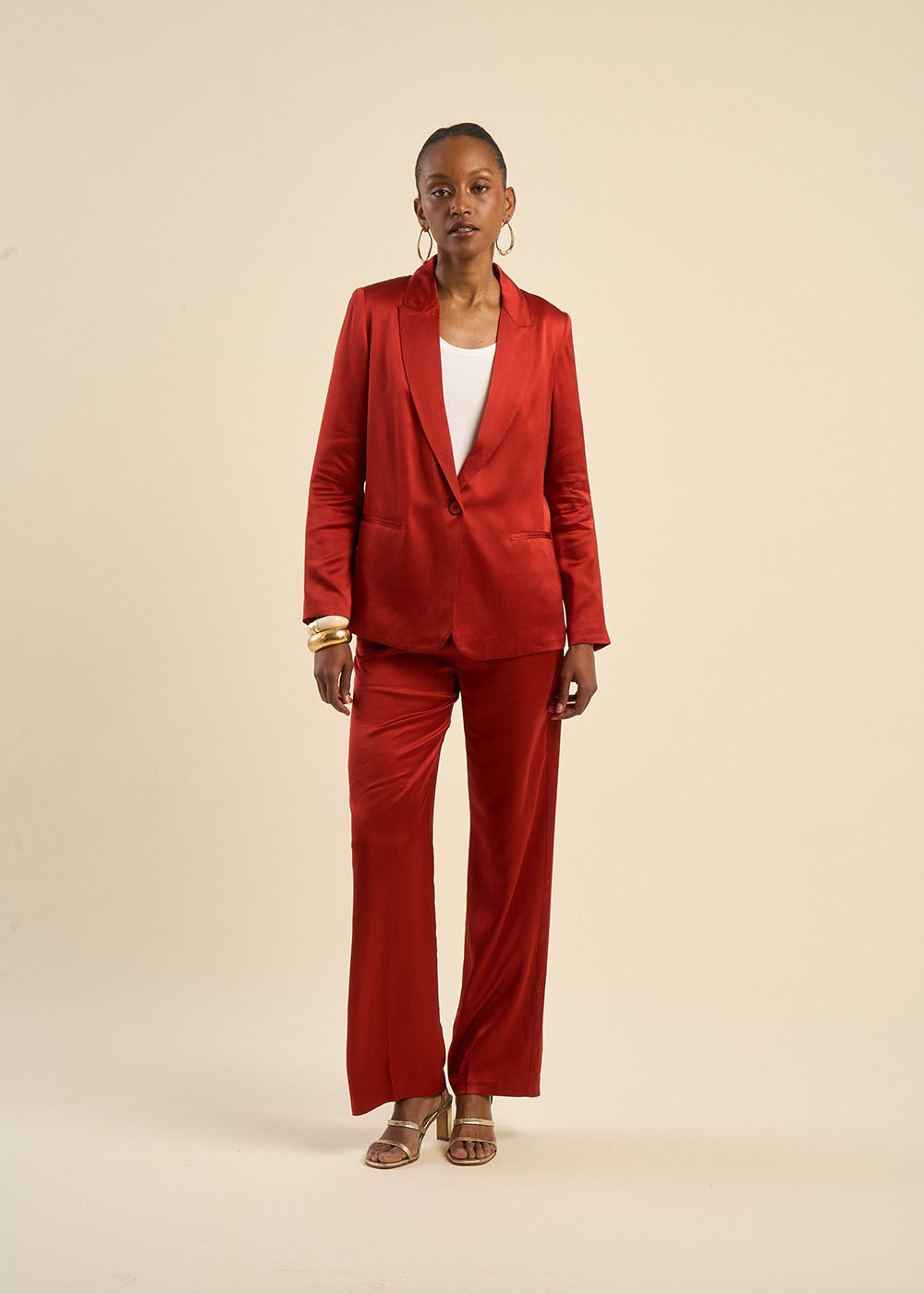 PATY Pantalon satiné - 1 - Sud Express - Sud Express