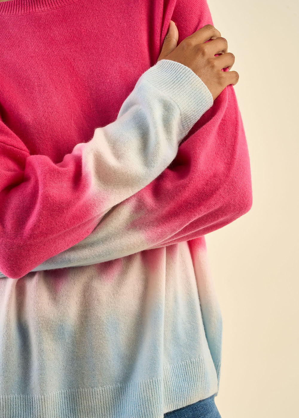 MALOUYA Pull dip dye 100% cachemire - 4 - Sud Express - Sud Express