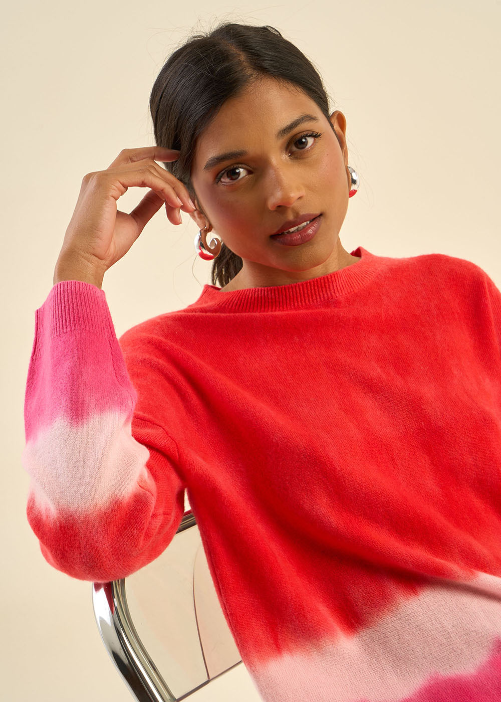 MALOUYA Pull dip dye 100% cachemire - 2 - Sud Express - Sud Express