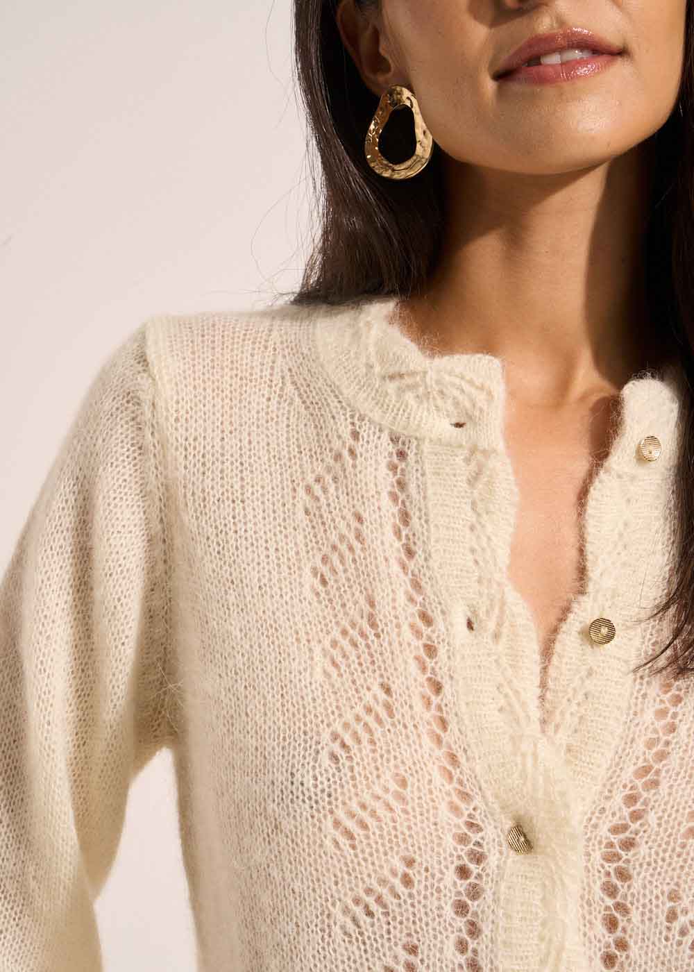 GARTIK Gilet détails dentelle - 2 - Sud Express - Sud Express