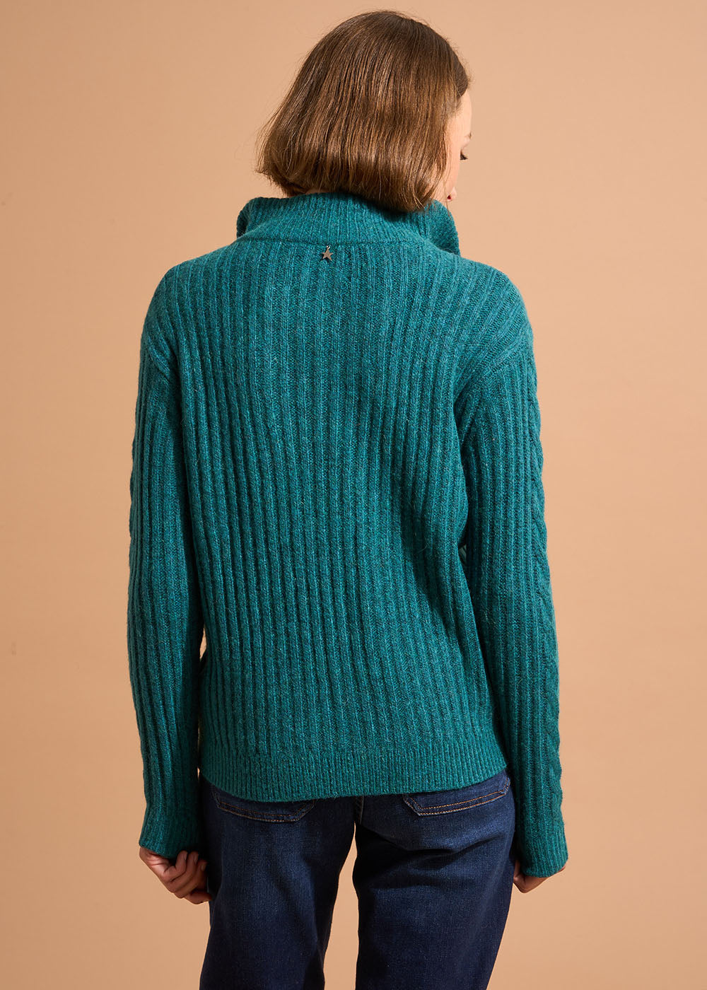 MANOUY Pull col camionneur zippé à manches longues - 3 - Sud Express - Sud Express