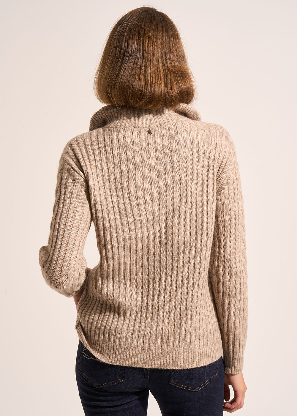 MANOUY Pull col camionneur zippé à manches longues - 3 - Sud Express - Sud Express