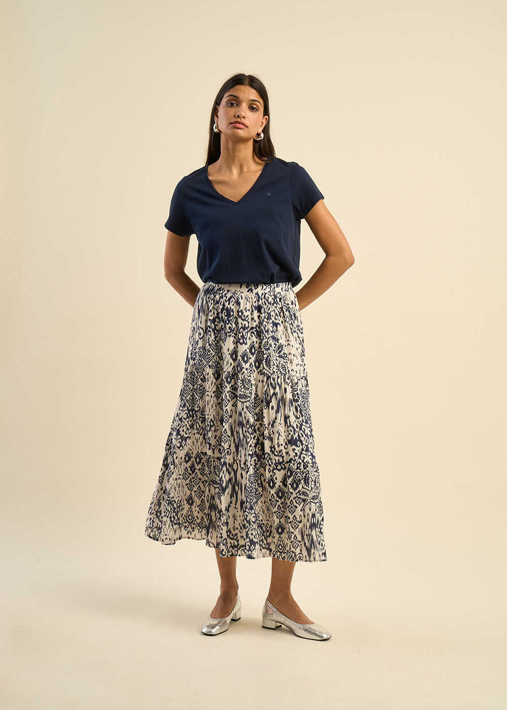 Jupe longue imprimée bohème - Sud Express - 1 - Sud Express