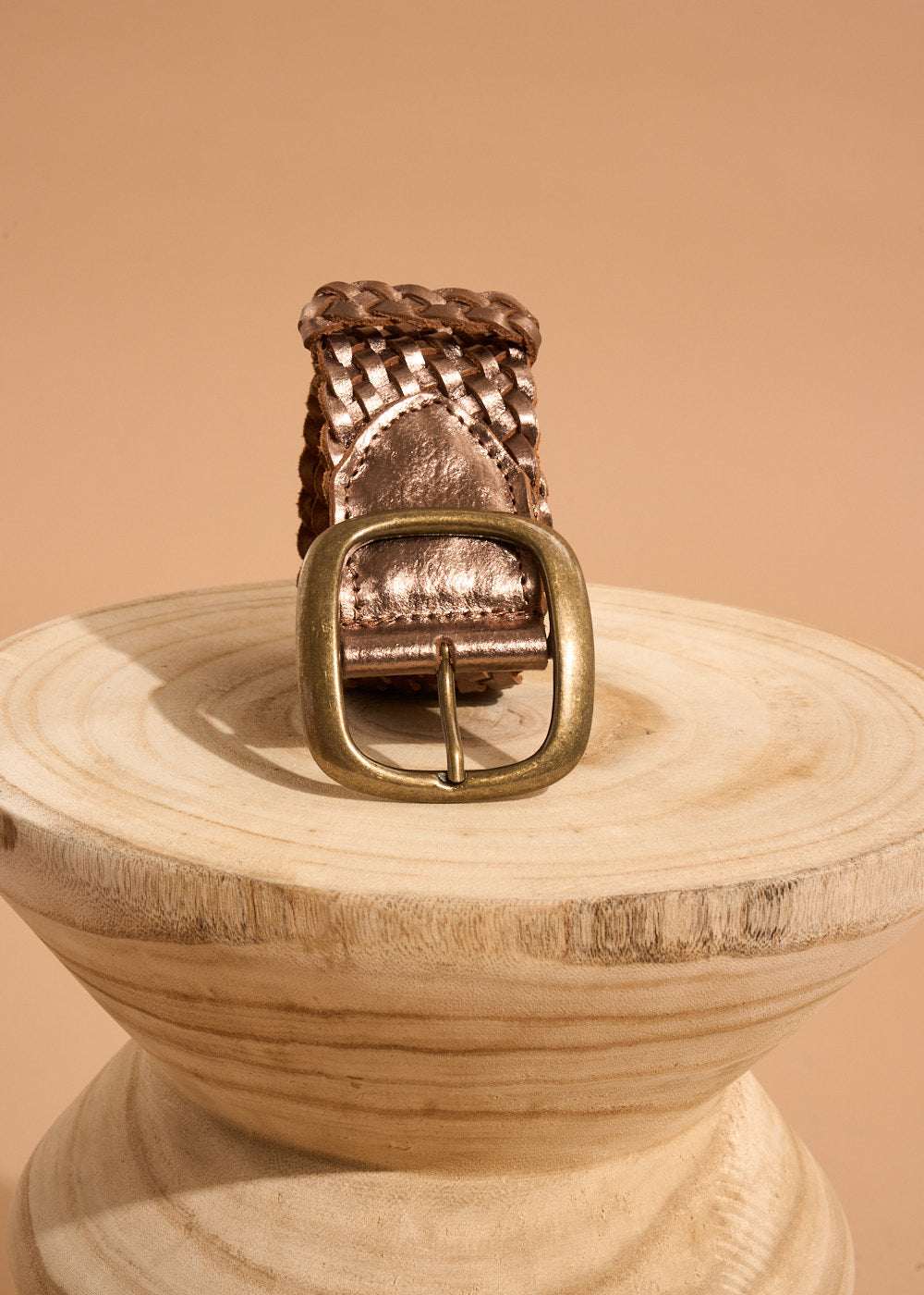 CRYSTAL Ceinture large tressée en cuir - 3 - Sud Express - Sud Express