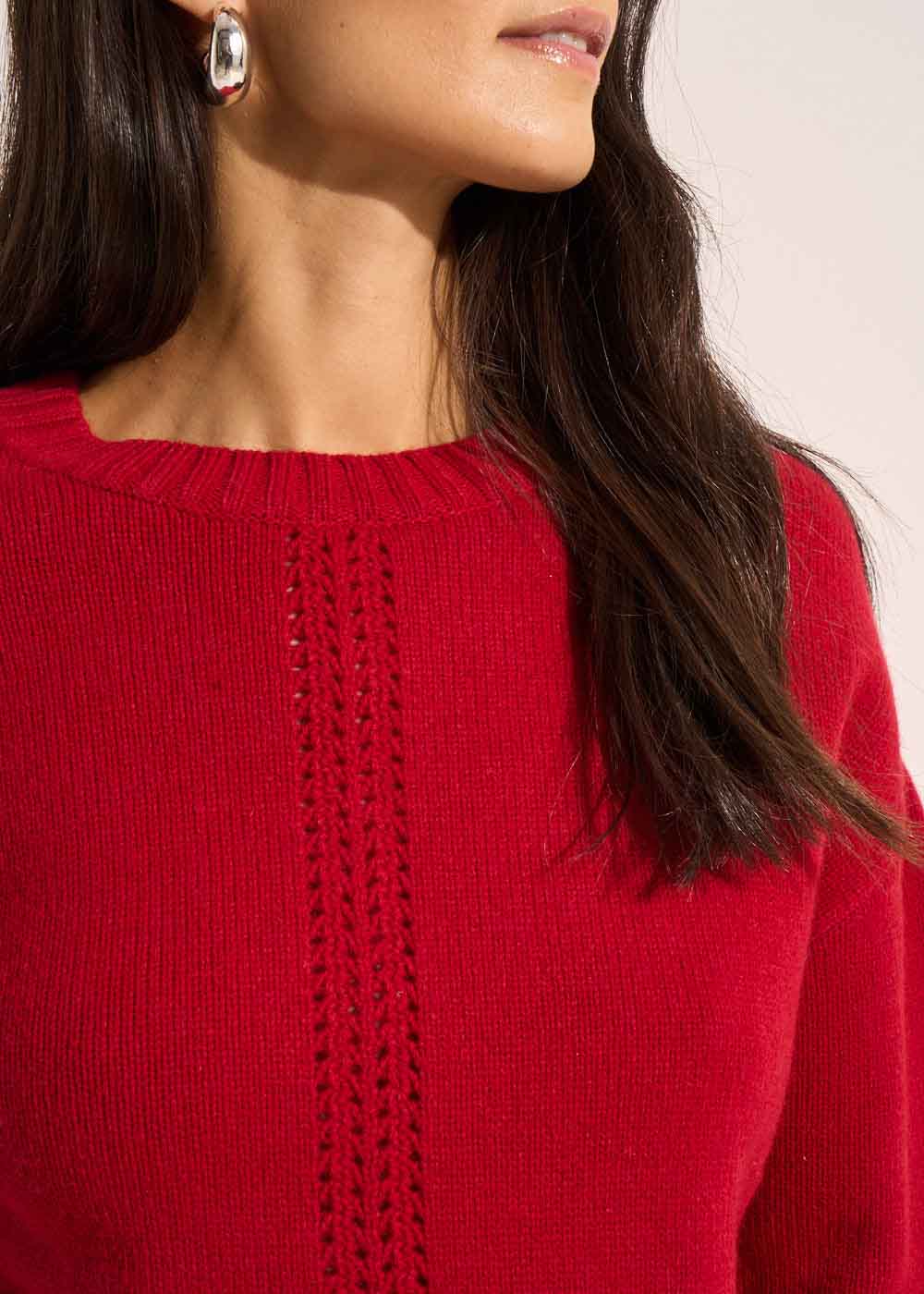 MAEVY Pull col rond à détails - 2 - Sud Express - Sud Express