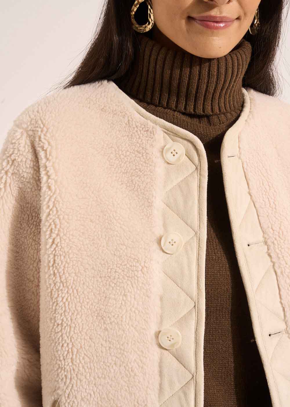 MONTANA Manteau réversible fausse fourrure faux suède - 2 - Sud Express - Sud Express