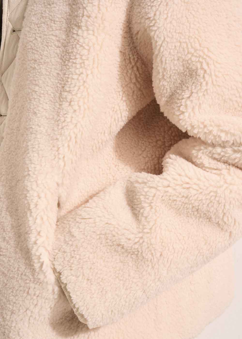 Manteau réversible fausse fourrure faux suède - Sud Express - 5 - Sud Express