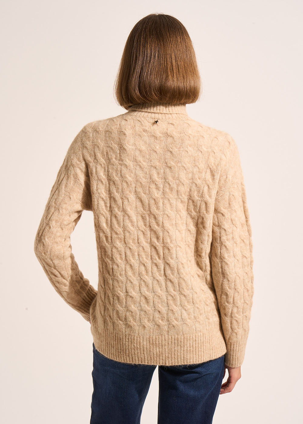 MALALA Pull col roulé torsadé à la coupe droite - 3 - Sud Express - Sud Express