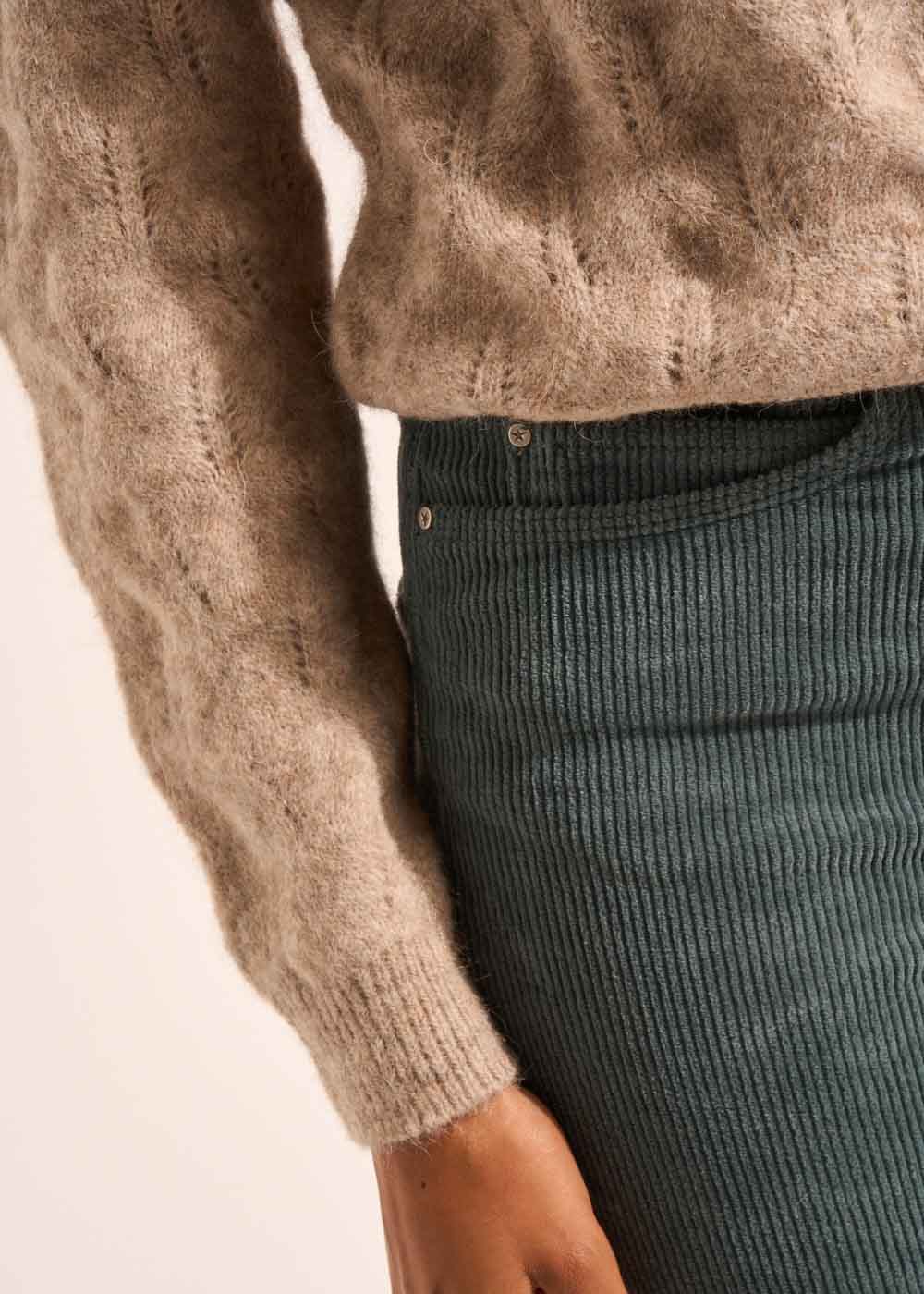 MACHOUPY Pull col rond avec un jeu de points - 4 - Sud Express - Sud Express