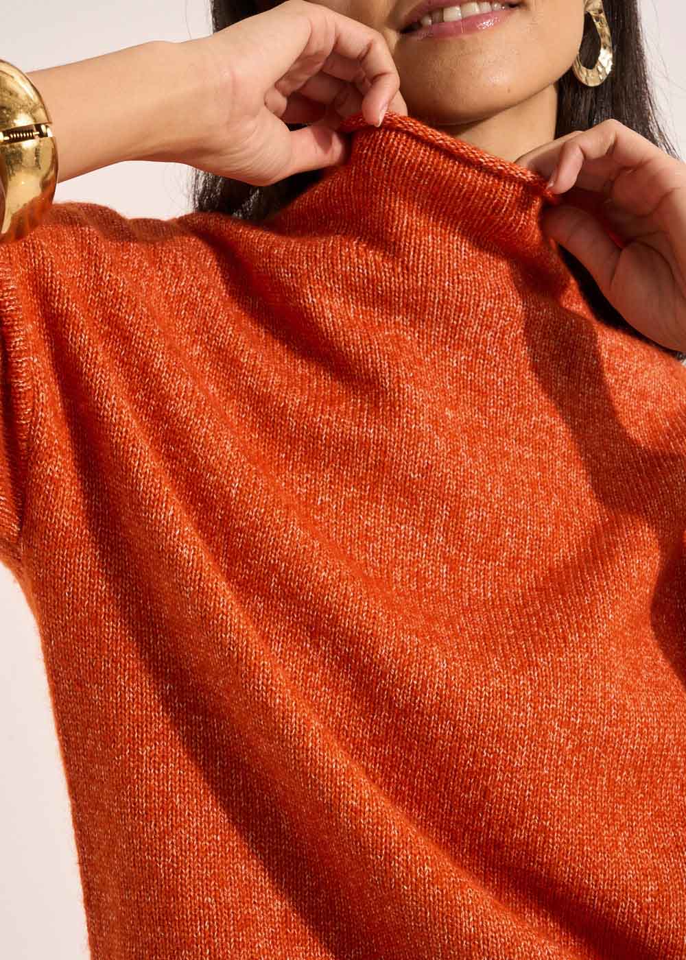 MALIETTE Pull avec un col montant roulotté et des manches longues - 2 - Sud Express - Sud Express