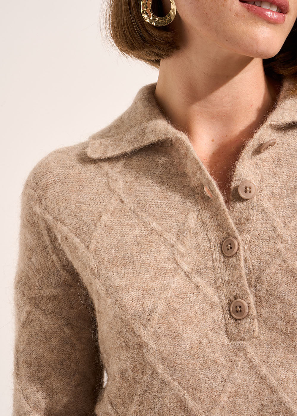 MAURICETTE Pull ample torsadé à col large - 2 - Sud Express - Sud Express