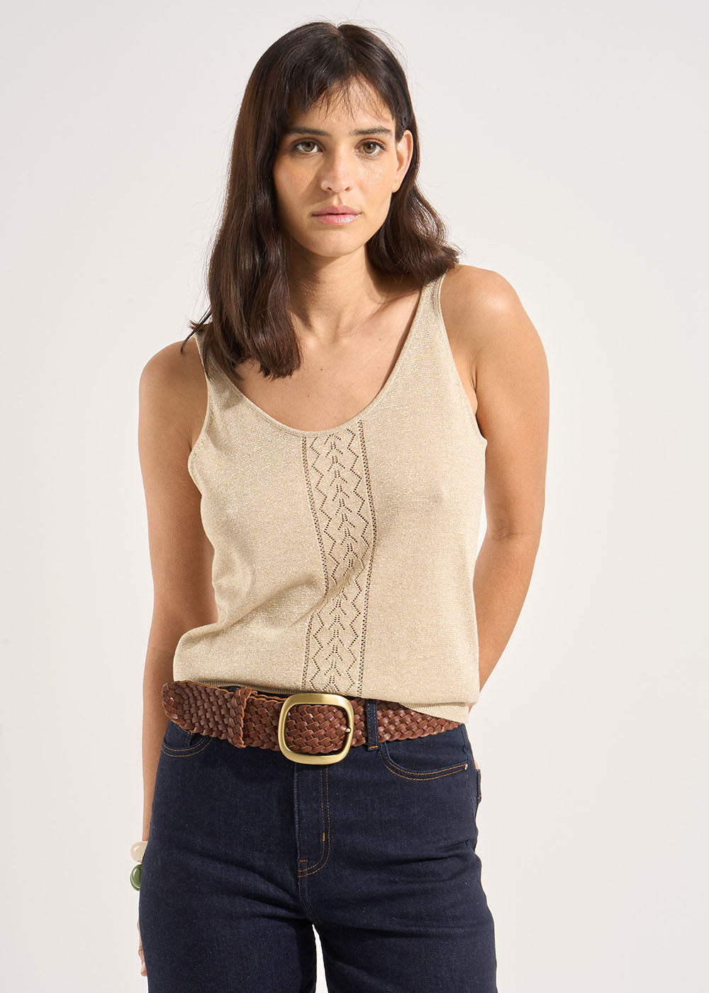 DENITSA Débardeur scintillant - 1 - Sud Express - Sud Express