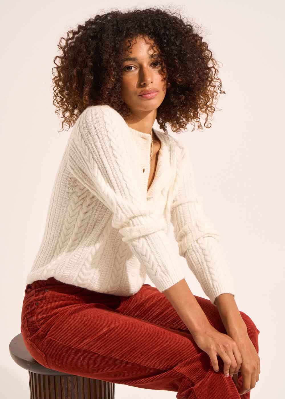 Gilet court à col rond - Sud Express - 6 - Sud Express