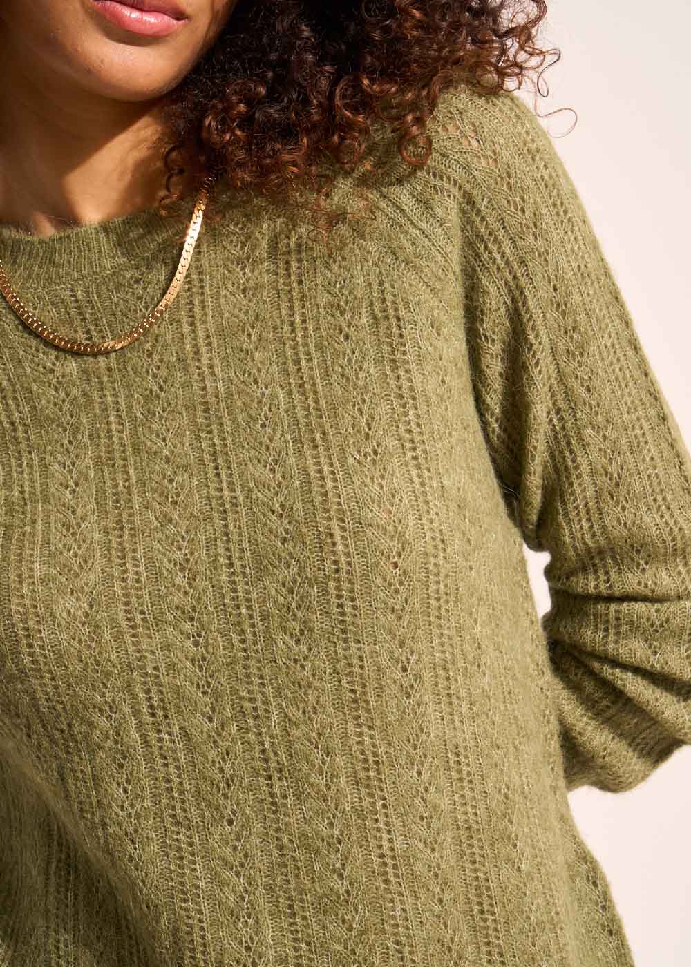 MALICIA Pull col rond avec manches raglan larges - 2 - Sud Express - Sud Express