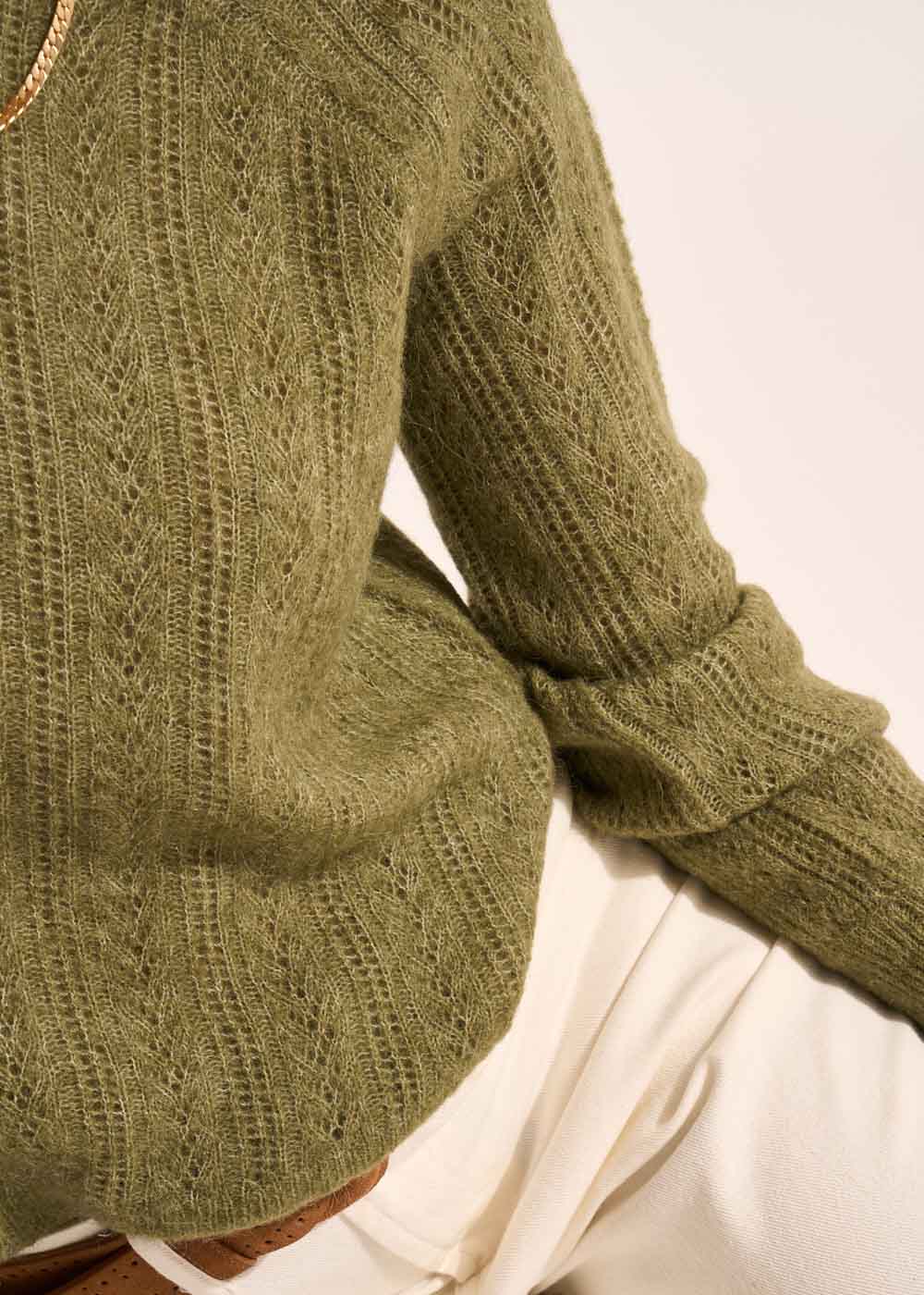 MALICIA Pull col rond avec manches raglan larges - 4 - Sud Express - Sud Express